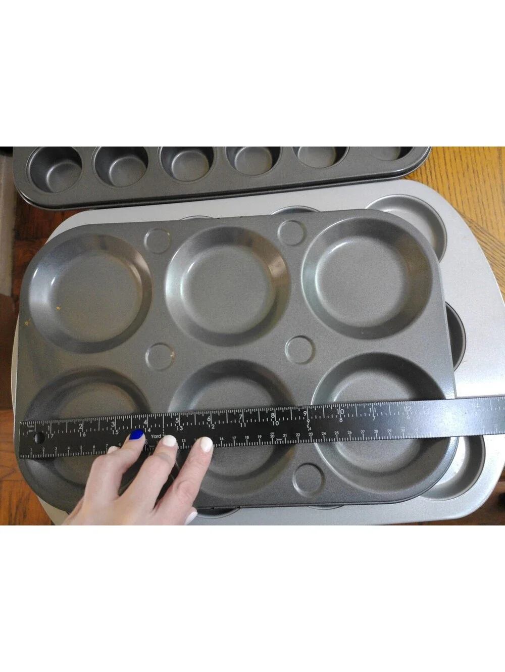 Muffin Cupcake Pan Lot Set of 3 Mini Standard Jumbo 24 12 6 Cup Non Stick